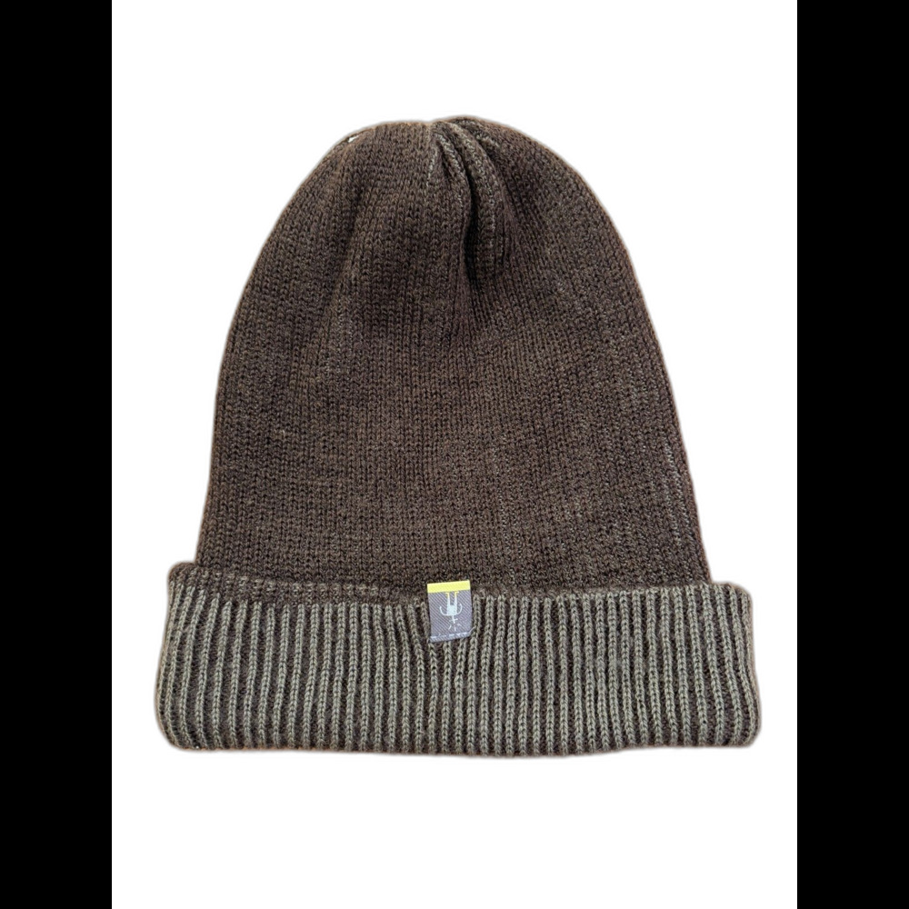 SmartWool Beanie Hat Brown Knit Wool Blend Winter Warm Unisex One Size